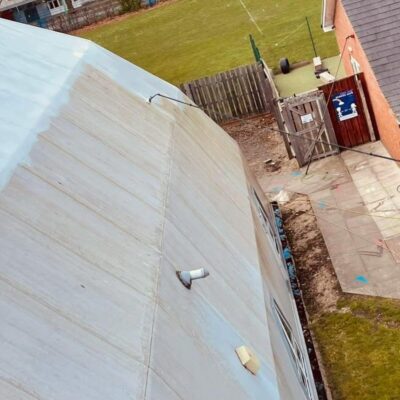 Commercial exterior cleaning services for business premises by TLC Window Cleaning.
